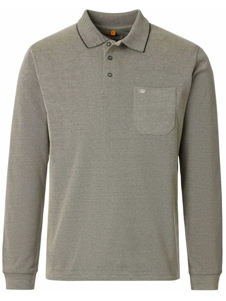 Redmond Poloshirt - Regular Fit - Langarm - Wash and Wear - beige