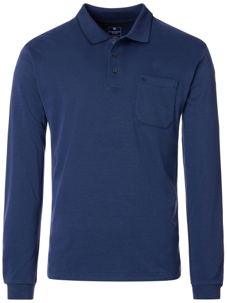 Redmond Poloshirt - Regular Fit - Langarm - Wash and Wear - blau - 252880700 100 