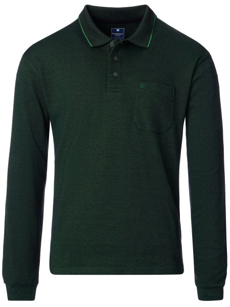 Redmond Poloshirt - Regular Fit - Langarm - Wash and Wear - grün - 252880700 600 