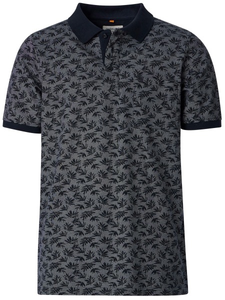 Redmond Poloshirt - Regular Fit - Piqué - Print - dunkelblau