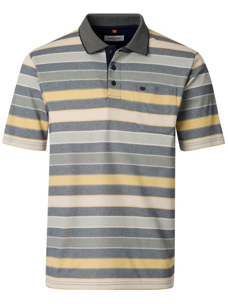 Redmond Poloshirt - Regular Fit - Streifen - gelb