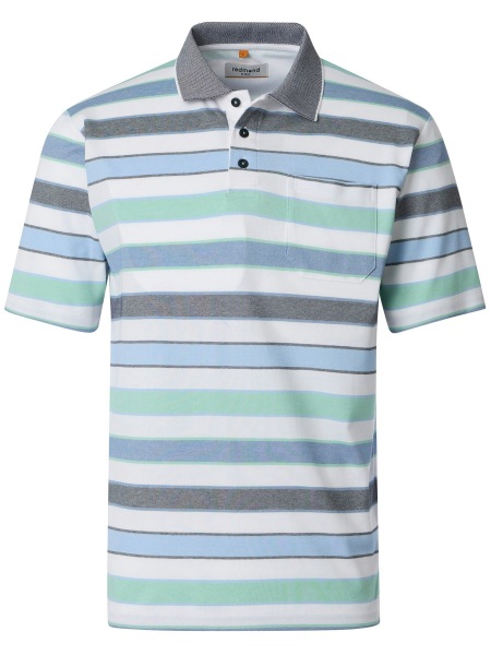 Redmond Poloshirt - Regular Fit - Streifen - grün