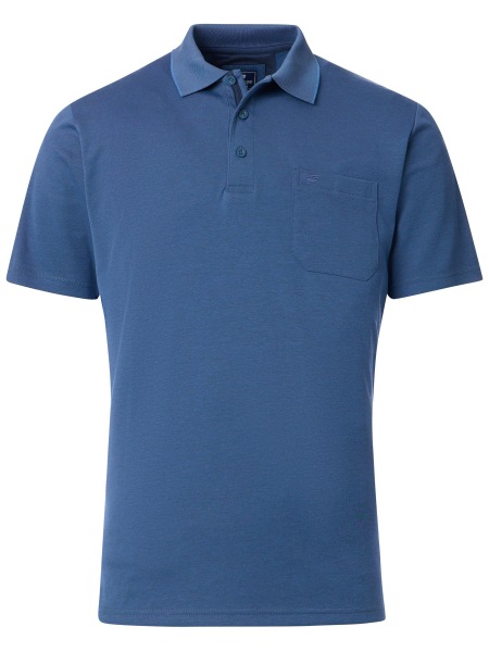 Redmond Poloshirt - Regular Fit - Wash and Wear - blau