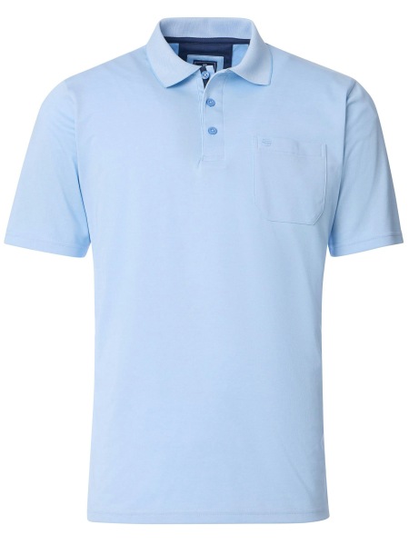 Redmond Poloshirt - Regular Fit - Wash and Wear - hellblau