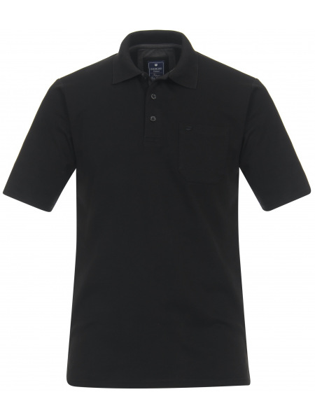 Redmond Poloshirt - Regular Fit - Wash and Wear - schwarz