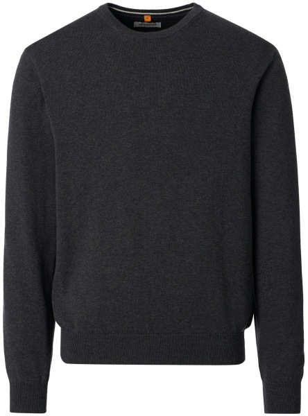 Redmond Pullover - Rundhals-Ausschnitt - anthrazit / dunkelgrau