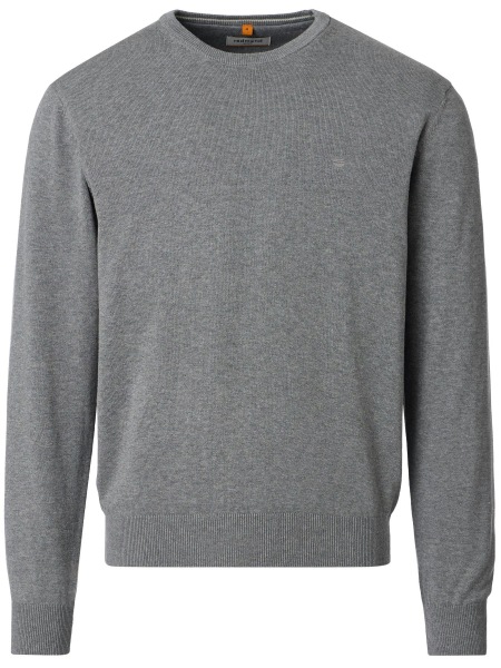 Redmond Pullover - Rundhals-Ausschnitt - grau