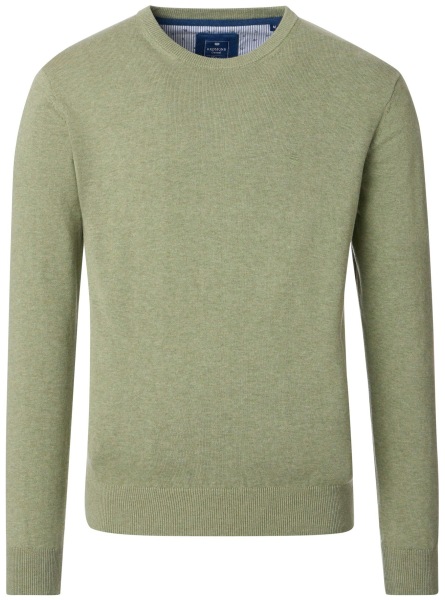 Redmond Pullover - Rundhals-Ausschnitt - grün