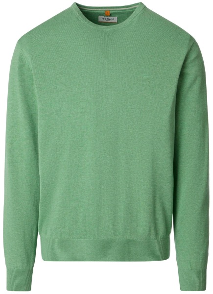 Redmond Pullover - Rundhals-Ausschnitt - grün