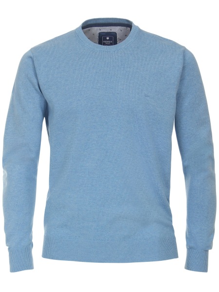 Redmond Pullover - Rundhals-Ausschnitt - hellblau