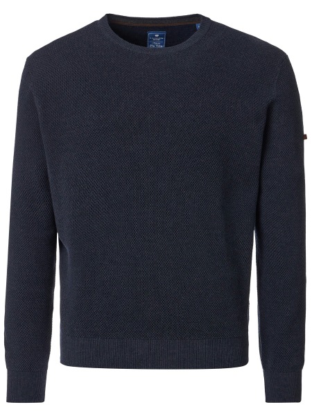 Redmond Pullover - Rundhals-Ausschnitt - Struktur - dunkelblau - 628 11 
