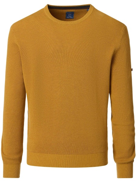 Redmond Pullover - Rundhals-Ausschnitt - Struktur - messing gelb - 628 406 