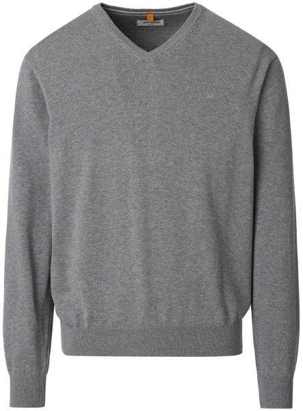 Redmond Pullover - V-Ausschnitt - grau
