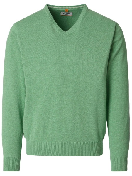 Redmond Pullover - V-Ausschnitt - grün