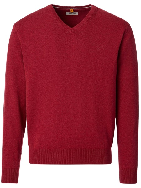 Redmond Pullover - V-Ausschnitt - rot