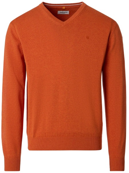 Redmond Pullover - V-Ausschnitt - terra