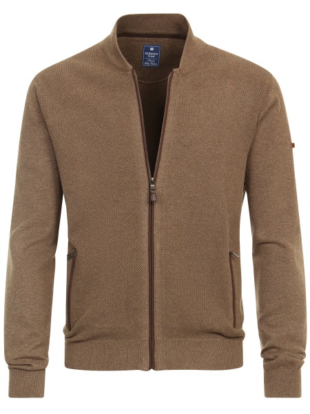 Redmond Strickjacke / Cardigan - Struktur - hellbraun - ohne OVP