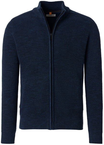 Redmond Strickjacke - Struktur - dunkelblau