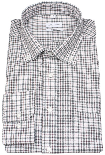 Seidensticker Hemd - Regular Fit - Button Down - kariert - mehrfarbig
