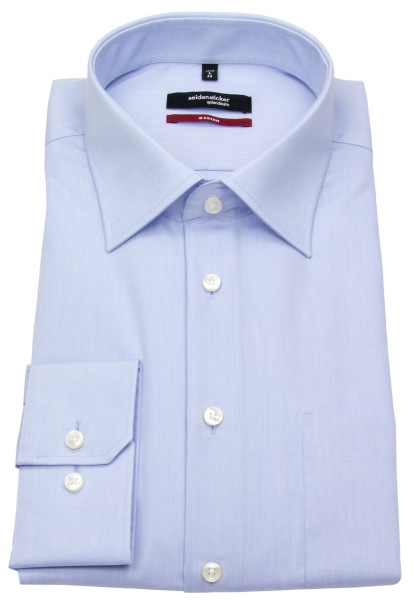 Seidensticker Hemd - Regular Fit - Kentkragen - Chambray - hellblau - ohne OVP