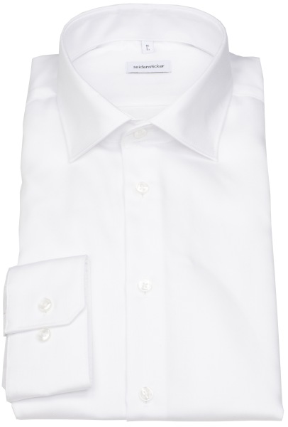 Seidensticker Hemd - Regular Fit - Kentkragen - Feintwill - weiß - extra langer 69cm Arm