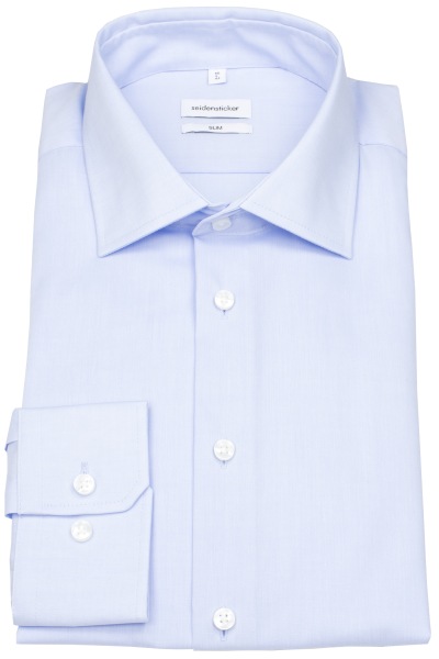 Seidensticker Hemd - Slim Fit - Kentkragen - Chambray - hellblau - 666250 11 