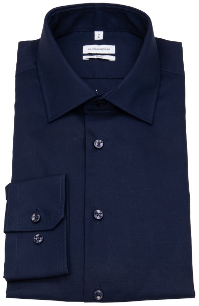Seidensticker Hemd - Slim Fit - Kentkragen - dunkelblau - ohne OVP