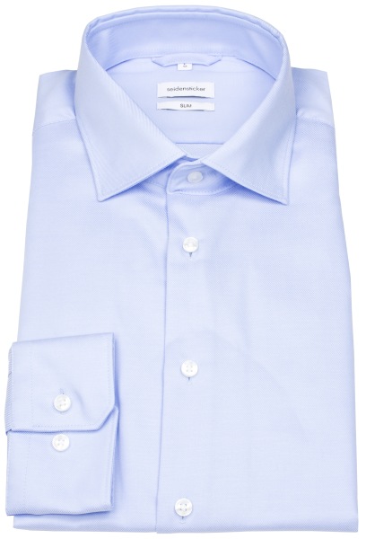 Seidensticker Hemd - Slim Fit - Kentkragen - Feintwill - hellblau - 643510 13 