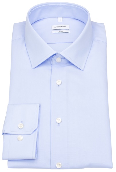 Seidensticker Hemd - Slim Fit - Kentkragen - hellblau
