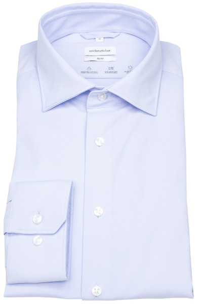 Seidensticker Hemd - Slim Fit - Performance Shirt - Kentkragen - hellblau - 650400 11 