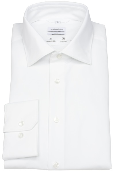 Seidensticker Hemd - Slim Fit - Performance Shirt - Kentkragen - weiß - 650400 1 