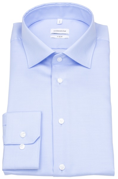 Seidensticker Hemd - X-Slim Fit - Kentkragen - Feintwill - hellblau
