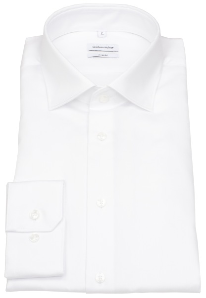 Seidensticker Hemd - X-Slim Fit - Kentkragen - Feintwill - weiß