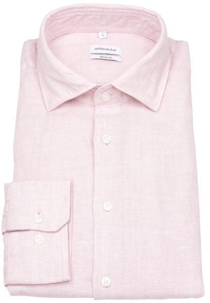 Seidensticker Leinenhemd - Regular Fit - rosé