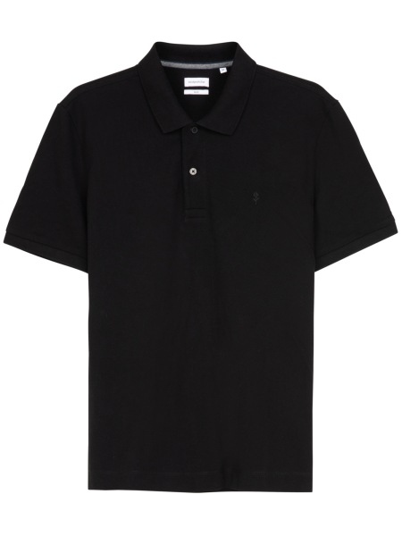 Seidensticker Poloshirt - Slim Fit - Piqué - schwarz