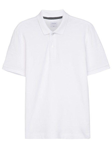 Seidensticker Poloshirt - Slim Fit - Piqué - weiß