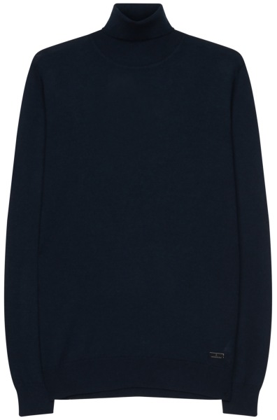 Seidensticker Pullover - Merinowolle - Rollkragen - dunkelblau - 251580 19 
