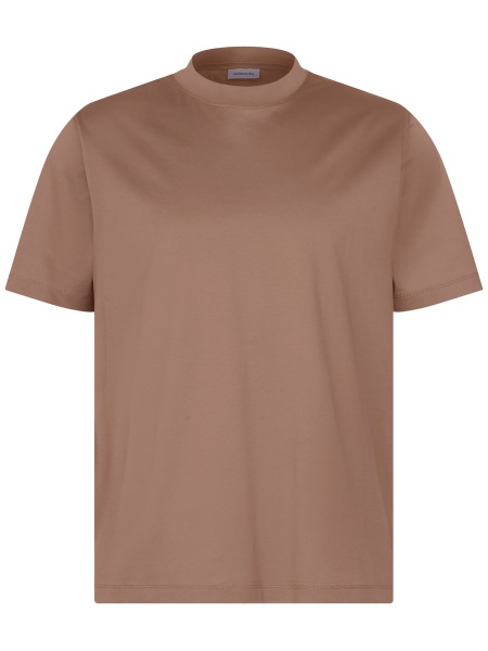 Seidensticker T-Shirt - Regular Fit - Rundhals-Ausschnitt - braun