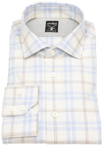 van Laack Flanellhemd - Tailor Fit - Meisterwerk - kariert - mehrfarbig - 2092 156648 127 