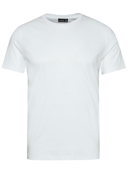 van Laack T-Shirt - Slim Fit - Rundhals - weiß