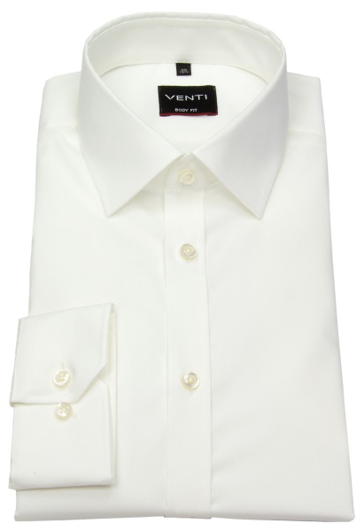 Venti Hemd - Body Fit - Kentkragen - helles beige - ohne OVP