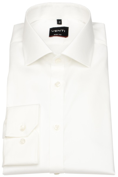Venti Hemd - Body Fit - Kentkragen - Twill - helles beige