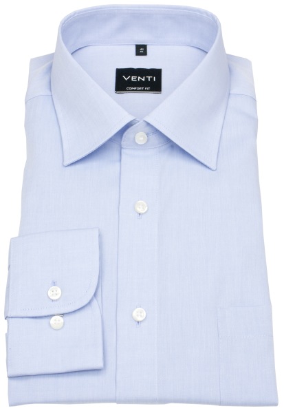 Venti Hemd - Comfort Fit - Kentkragen - hellblau