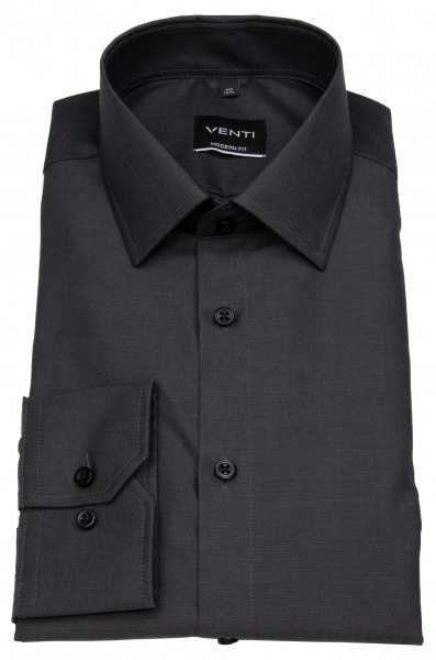 Venti Hemd - Modern Fit - Kentkragen - anthrazit