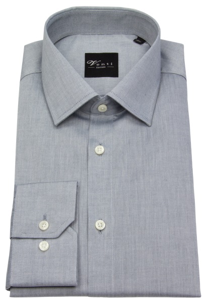 Venti Hemd - Modern Fit - Kentkragen - grau - ohne OVP