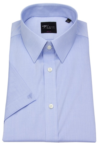 Venti Chemise à manches courtes - Body Fit - col Kent - bleu clair - sans emballage d´origine