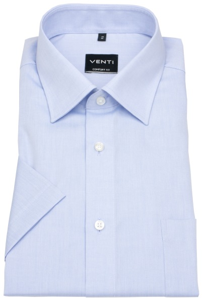 Venti Kurzarmhemd - Comfort Fit - Kentkragen - hellblau