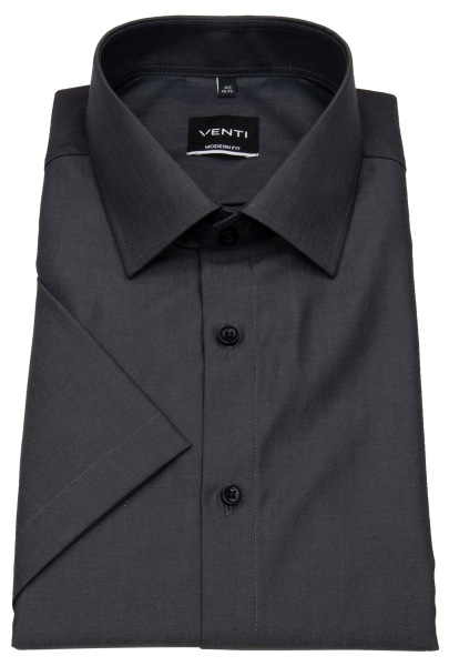 Venti Kurzarmhemd - Modern Fit - anthrazit - ohne OVP - 001620 706 