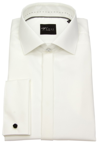 Venti Smokinghemd - Modern Fit - UMA - hellbeige - extra langer Arm 72cm - ohne OVP