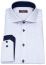 Thumbnail 1- Pure Hemd - Slim Fit - Haifischkragen - fein kariert - Kontrastknöpfe - blau